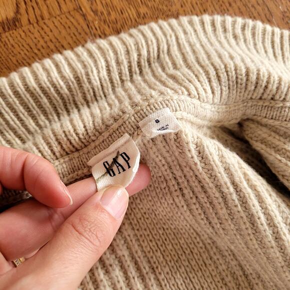 Merino Wool Blend Long Sweater Vest Cardigan Sz S - Picture 2 of 4